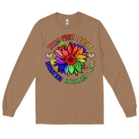 Toasted Coconut oncology team sunflower malia Long Sleeve Tee - BarkalooDesign