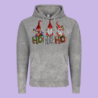 Ho Ho. Ho Gnomes Vintage Hoodie Designed By Barkaloodesign