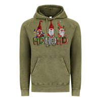 Vintage Olive ho ho. ho gnomes Vintage Hoodie - BarkalooDesign