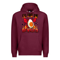 Burgundy i will take em deviled Premium Hoodie - AdoDesignShop