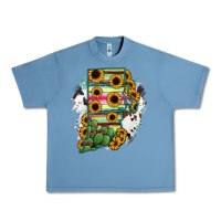Pebble Blue Rhode island State aMp Urban Heavy Tee - RanaPortraitStore