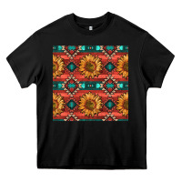 Black native american aztec seamless pattern 2 Heavy Core Tee - BundleAndBundleShop