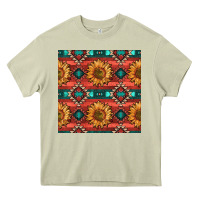 Mossy native american aztec seamless pattern 2 Heavy Core Tee - BundleAndBundleShop