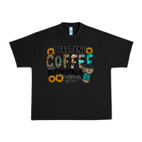 Black i pretend coffee Urban Heavy Tee - RacoonDesign