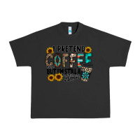 Pigment Black i pretend coffee Urban Heavy Tee - RacoonDesign