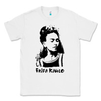 White frida kahlo Classic Tee - DesigneFamous