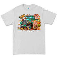 Dove Grey Farm Happy Fall Y'all Premium Tee - CowhideDigitalArt