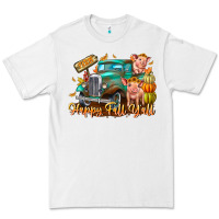 White Farm Happy Fall Y'all Premium Tee - CowhideDigitalArt