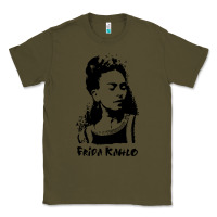 Army Green frida kahlo Classic Tee - DesigneFamous