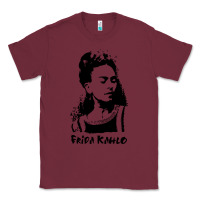 Burgundy frida kahlo Classic Tee - DesigneFamous