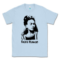 Dusty Blue frida kahlo Classic Tee - DesigneFamous