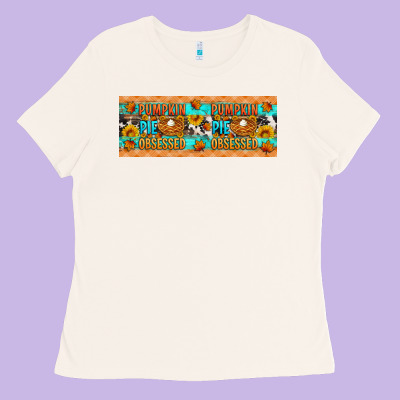 Pumpkin Pie Obsessed Ladies Tee Designed By Artiststas