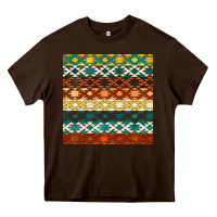 Chocolate Brown native american aztec seamless pattern 1 Heavy Core Tee - BundleAndBundleShop