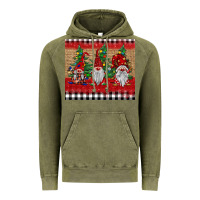 Vintage Olive Christmas gnomes Vintage Hoodie - BarkalooDesign