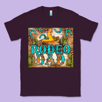 Western Rodeo Dad Tumbler Classic Tee Designed By Bundleandbundleshop