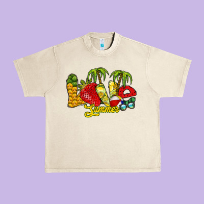 Love Summer Urban Heavy Tee Designed By Racoondesign