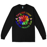 Black oncology team sunflower Long Sleeve Tee - BarkalooDesign