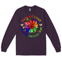 Plum oncology team sunflower Long Sleeve Tee - BarkalooDesign