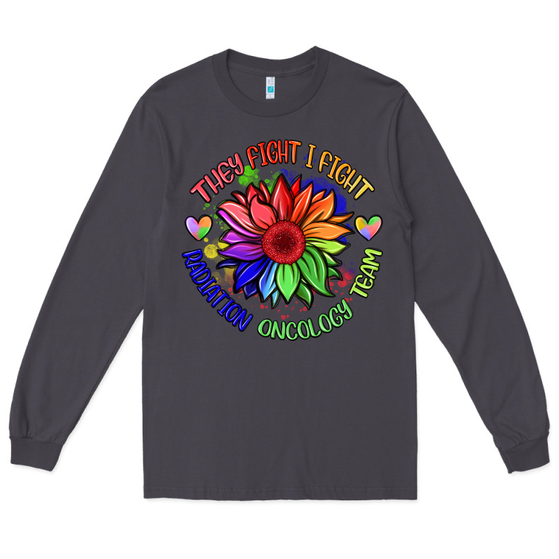 Oncology Team Sunflower Long Sleeve Tee by BarkalooDesign | Teevron