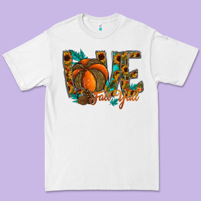 Love Fall Y'all Premium Tee Designed By Cowhidedigitalart