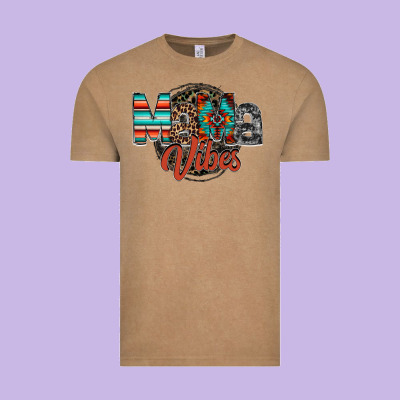 Mama Vibes Vintage Tee Designed By Racoondesign