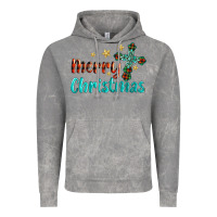 Merry Christmas Turquoise Gemstones Cross Vintage Hoodie | Teevron