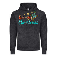 Vintage Black merry christmas turquoise gemstones cross Vintage Hoodie - BarkalooDesign