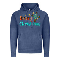 Vintage Denim merry christmas turquoise gemstones cross Vintage Hoodie - BarkalooDesign
