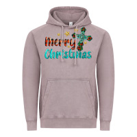 Vintage Zinc merry christmas turquoise gemstones cross Vintage Hoodie - BarkalooDesign