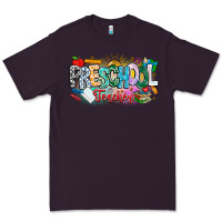 Plum Precschool Teacher Premium Tee - CowhideDigitalArt