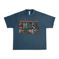Midnight Navy minding my own small business Urban Heavy Tee - RacoonDesign