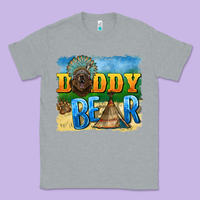 Daddy Bear Native Classic Tee Designed By Barkaloodesign