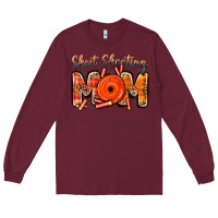 Burgundy skeet shooting mom Long Sleeve Tee - BarkalooDesign