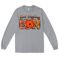 Heather Grey skeet shooting mom Long Sleeve Tee - BarkalooDesign