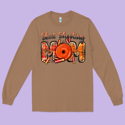 Skeet Shooting Mom Long Sleeve Tee Designed By Barkaloodesign