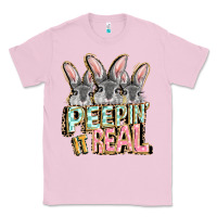 Bubblegum Pink peepin' it real easter day Classic Tee - FaDigitalArtStudio