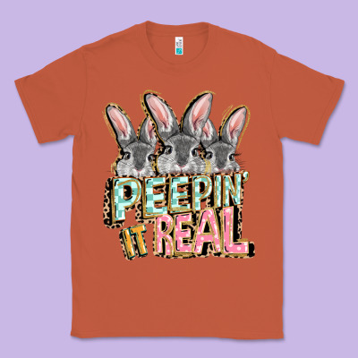 Peepin' It Real Easter Day Classic Tee Designed By Fadigitalartstudio