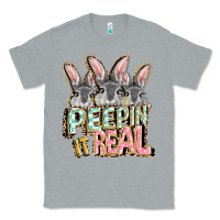 Heather Grey peepin' it real easter day Classic Tee - FaDigitalArtStudio