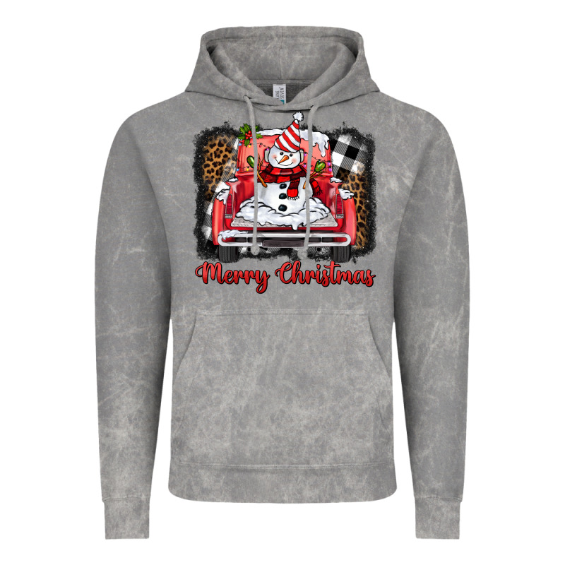 Merry Christmas Truck Snowman Vintage Hoodie by BarkalooDesign | Teevron