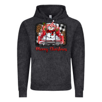 Vintage Black merry christmas truck snowman Vintage Hoodie - BarkalooDesign
