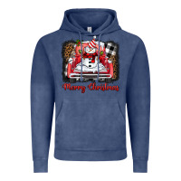 Vintage Denim merry christmas truck snowman Vintage Hoodie - BarkalooDesign