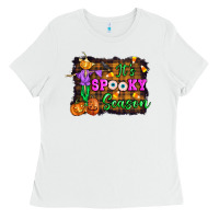 White it's spooky season halloween Ladies Tee - Artiststas
