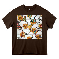 Chocolate Brown native american aztec seamless pattern 7 Heavy Core Tee - BundleAndBundleShop