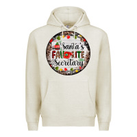 Oatmeal Heather christmas santas favorite secretary    light Premium Hoodie - AdoDesignShop