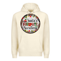 Sandshell christmas santas favorite secretary    light Premium Hoodie - AdoDesignShop