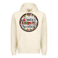 Tofu christmas santas favorite secretary    light Premium Hoodie - AdoDesignShop