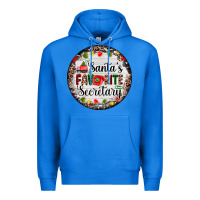 True Royal christmas santas favorite secretary    light Premium Hoodie - AdoDesignShop