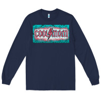 Navy western coll mom    license  plaid  templata Long Sleeve Tee - BarkalooDesign