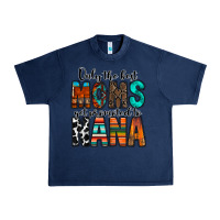 Navy only the best moms get promoted to nana Urban Heavy Tee - RacoonDesign