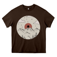 Chocolate Brown The Mountains Are Calling Heavy Core Tee - Bettercallsaul